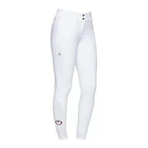 Pantaloni da equitazione donna Bianco .